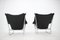 Leather and Chrome Armchairs by Ingmar Relling for Westnofa, 1970s, Set of 2 7