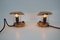 Brass and Glass Bauhaus Table Lamps, 1940s, Set of 2 3