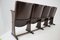 Row of Cinema Chairs / Bench by Thonet, 1940s 9