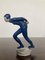 Ceramic Sculpture Athlete Ice Skater by J.Hejdova Holeckova, 1950s 4