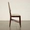 Mahogany and Velvet Chairs, Italy, 1950s, Set of 6, Image 3