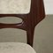 Mahogany and Velvet Chairs, Italy, 1950s, Set of 6, Image 5