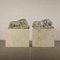 Paar Löwen Skulpturen aus Marmor 11