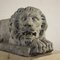 Pair of Lions Sculptures in Marble, Image 3