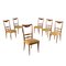 Beech Chairs, 1950s, Set of 6, Image 1