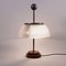 Lampada da tavolo in legno, vetro ed ottone di Sergio Mazza, anni '60, Immagine 3