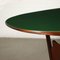 Mahogany and Back-Treated Glass Table, Italy, 1950s 4