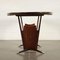 Mahogany and Back-Treated Glass Table, Italy, 1950s 11