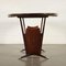 Mahogany and Back-Treated Glass Table, Italy, 1950s, Image 11