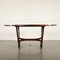 Mahogany and Back-Treated Glass Table, Italy, 1950s, Image 10