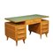 Oak Veneer Desk, Italy, 1950s 1