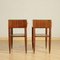 Stained Beech and Mahogany Veneer Bedside Tables, Italy, 1950s, Set of 2 9