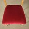 Beech and Velvet Chairs, Italy, 1950s, Set of 2, Image 8