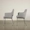 Metal and Foam Fabric Chairs, Italy, 1960s, Set of 2, Image 9