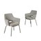 Metal and Foam Fabric Chairs, Italy, 1960s, Set of 2, Image 1
