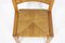 Chairs in Elm and Straw by Maison Regain, 1960s, Set of 6, Image 4