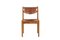 Chairs in Elm and Straw by Maison Regain, 1960s, Set of 6, Image 2