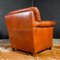 Vintage Cognac Brown Leather Armchair 4