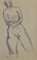 Nude of Woman, Original Pencil by Herta Hausmann, Mid,20th Century 1