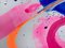 Vortice rosa, pittura astratta, 2020, Immagine 6