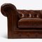 Brown Leather Chesterfield Armchair 5