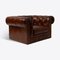 Fauteuil Chesterfield en Cuir Marron 2