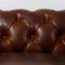 Brown Leather Chesterfield Armchair, Image 6