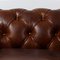 Poltrona Chesterfield in pelle marrone, Immagine 6