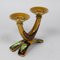Hand-Decorated Curved Candleholder, 1960s, Image 4