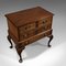 Antique Victorian English Flame Mahogany Chest of Drawers on Stand, Circa 1900 7