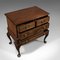 Antique Victorian English Flame Mahogany Chest of Drawers on Stand, Circa 1900 8