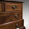 Antique Victorian English Flame Mahogany Chest of Drawers on Stand, Circa 1900 10
