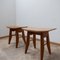 Mid-Century French Oak Stool by Guillerme et Chambron 8