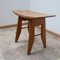 Mid-Century French Oak Stool by Guillerme et Chambron 5