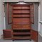 Flame Mahogany 2-Piece Secretaire Bookcase / Cabinet, Early 1800s, Set of 2 13