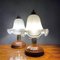 Lampade da tavolo vintage in vetro di Murano, Italia, anni '70, set di 2, Immagine 6