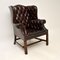 Antique Leather Armchair, Image 1