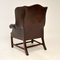 Antique Leather Armchair, Image 8