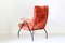 Vintage Orange Lounge Chair, 1950s 5