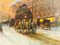 CH Brionnet, Paris by Night, Oil on Canvas, Antique Painting, Immagine 2