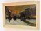 CH Brionnet, Paris by Night, Oil on Canvas, Antique Painting 18