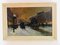 CH Brionnet, Paris by Night, Oil on Canvas, Antique Painting 10