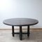 Mid-Century French Ebonised Oak Dining Table by Guillerme et Chambron 1