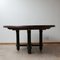 Mid-Century French Ebonised Oak Dining Table by Guillerme et Chambron 3