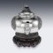 19th Century French Chinoiserie Solid Silver Teapot by Jean-Valentin Morel, 1840s, Image 16