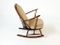 Rocking Chair avec une Fleur de Lys Sculptée sur le Dossier par Ercol 4