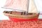 Handmade Wooden Model Sailboat, 1920s, Image 2