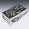 Antike japanische Meiji Silver Dragon Cigar Box, 1900er 19