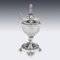 19th Century French Solid Silver & Glass Condiments Service, 1830s, Set of 8 20