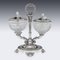 19th Century French Solid Silver & Glass Condiments Service, 1830s, Set of 8 21